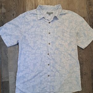 Marvin Richards Light Blue Floral Button Down Shirt